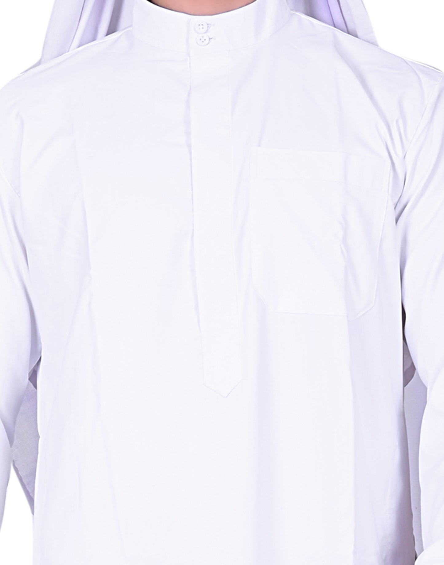 Nadwi Garments Special Arabian Jubba / Thobe White with Eqal and White Rumal