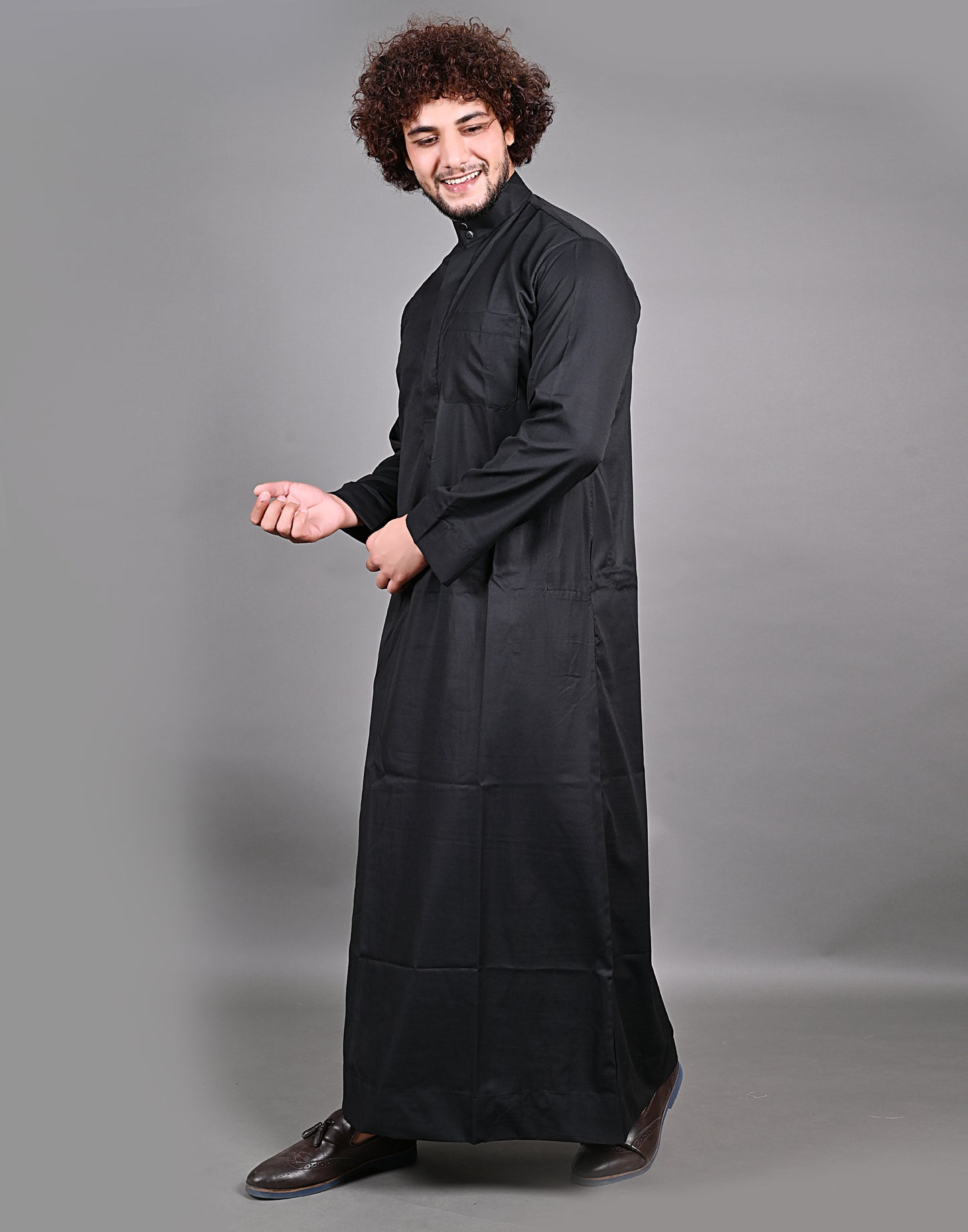 Nadwi Garments Special Arabian Jubba / Thobe Black