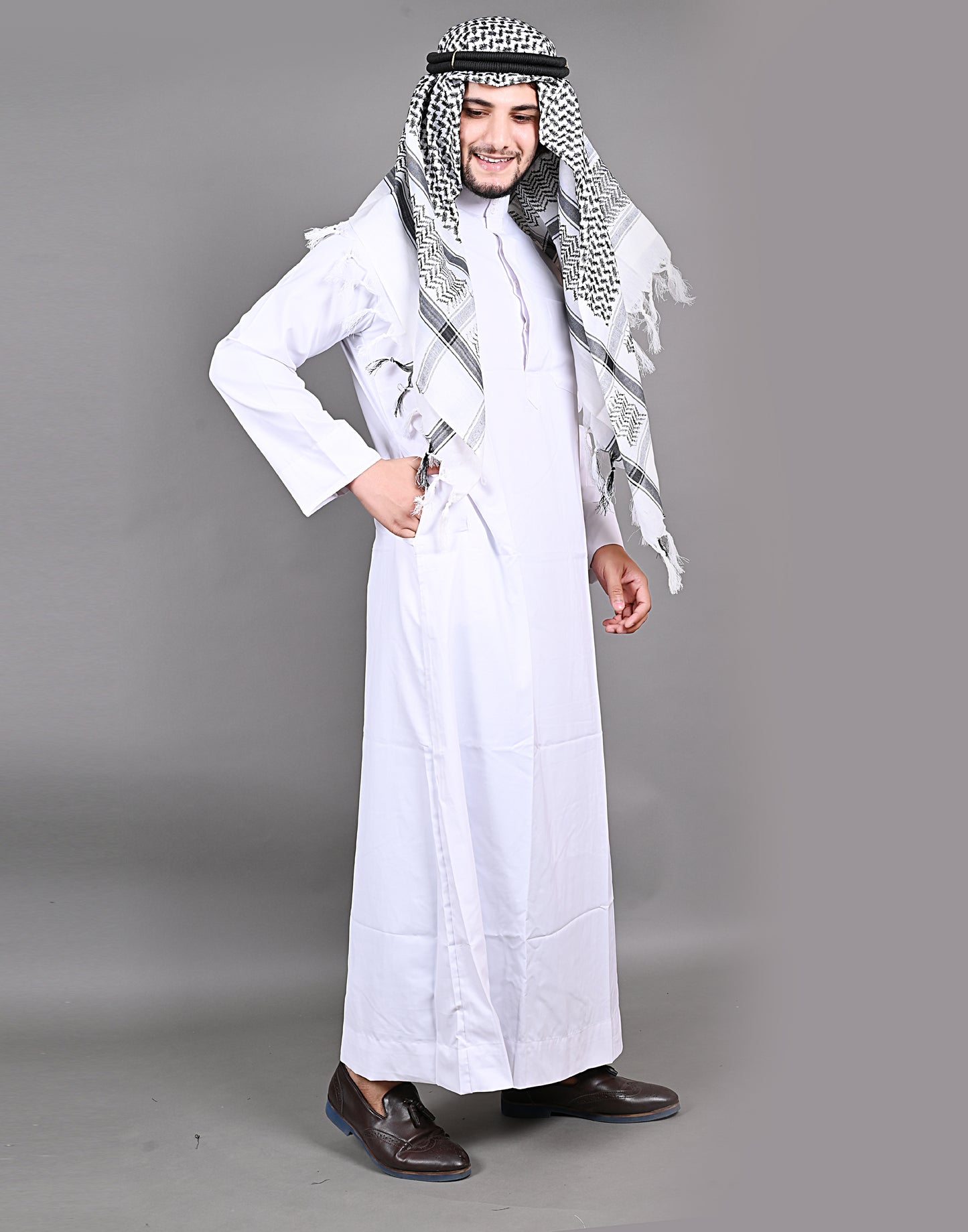 Nadwi Garments Special Arabian Jubba / Thobe with Eqal and Rumal