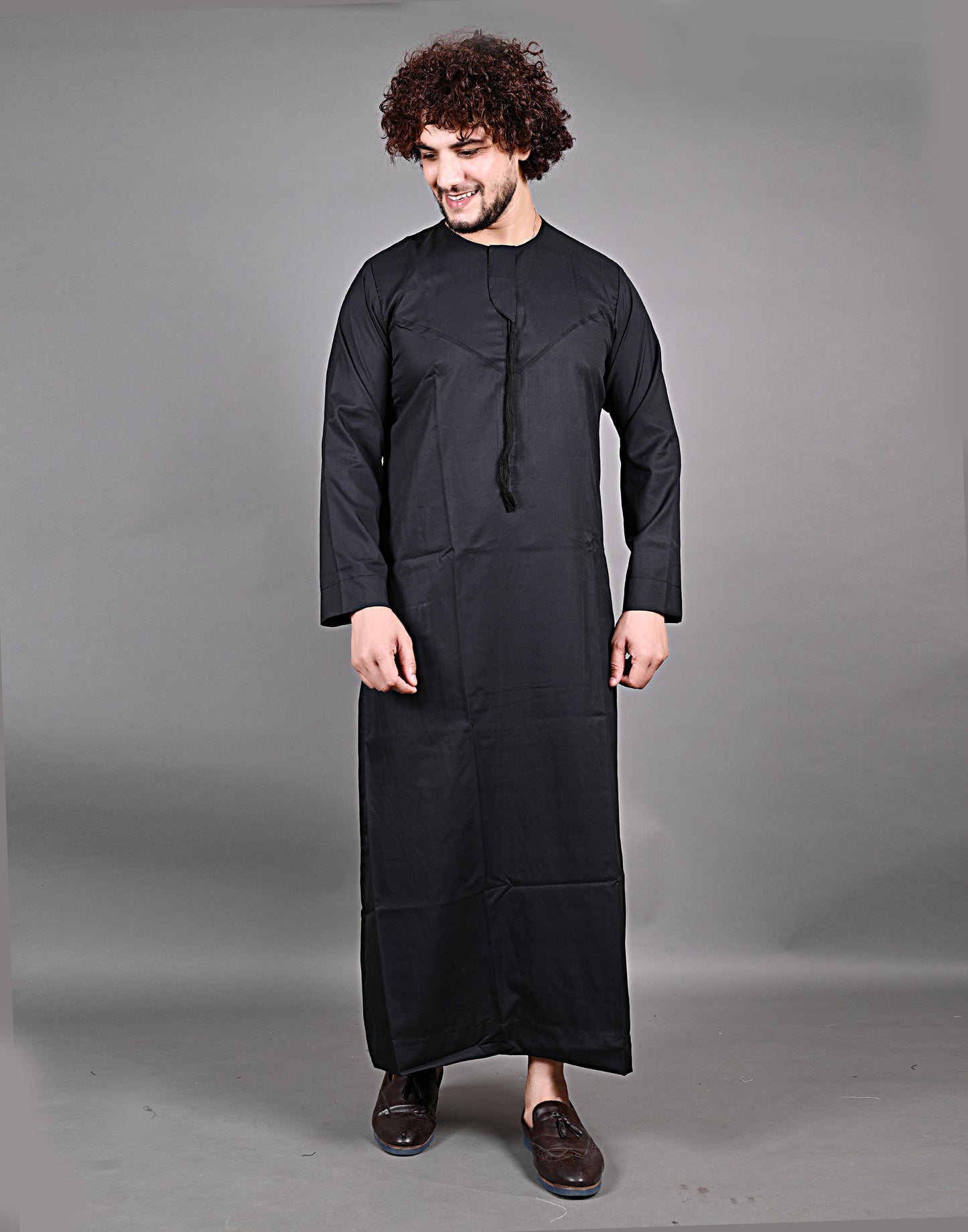 Nadwi Garments Special Omani Jubba / Thobe Black